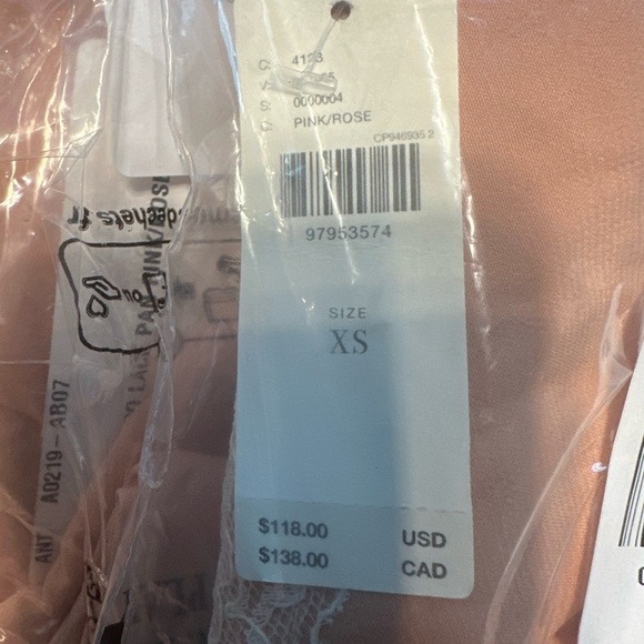 NWT! Pink Lace-Trim Silky Pull-On Pants by Anthropologie - Multiple💎🟠 - Picture 6 of 9